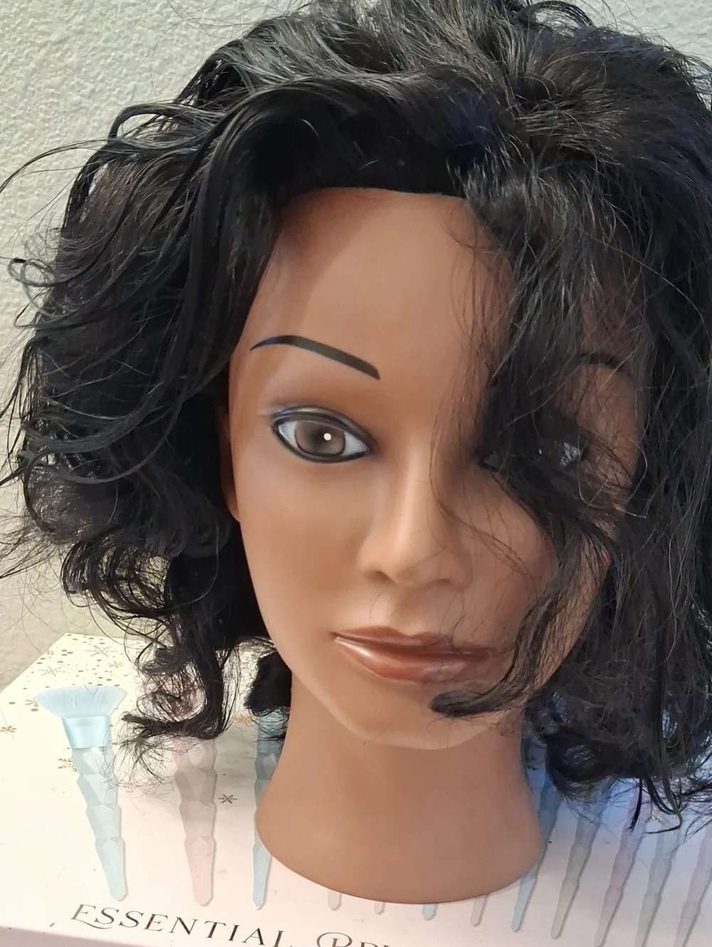 Professional Mannequin Head for Hair Styling - Black